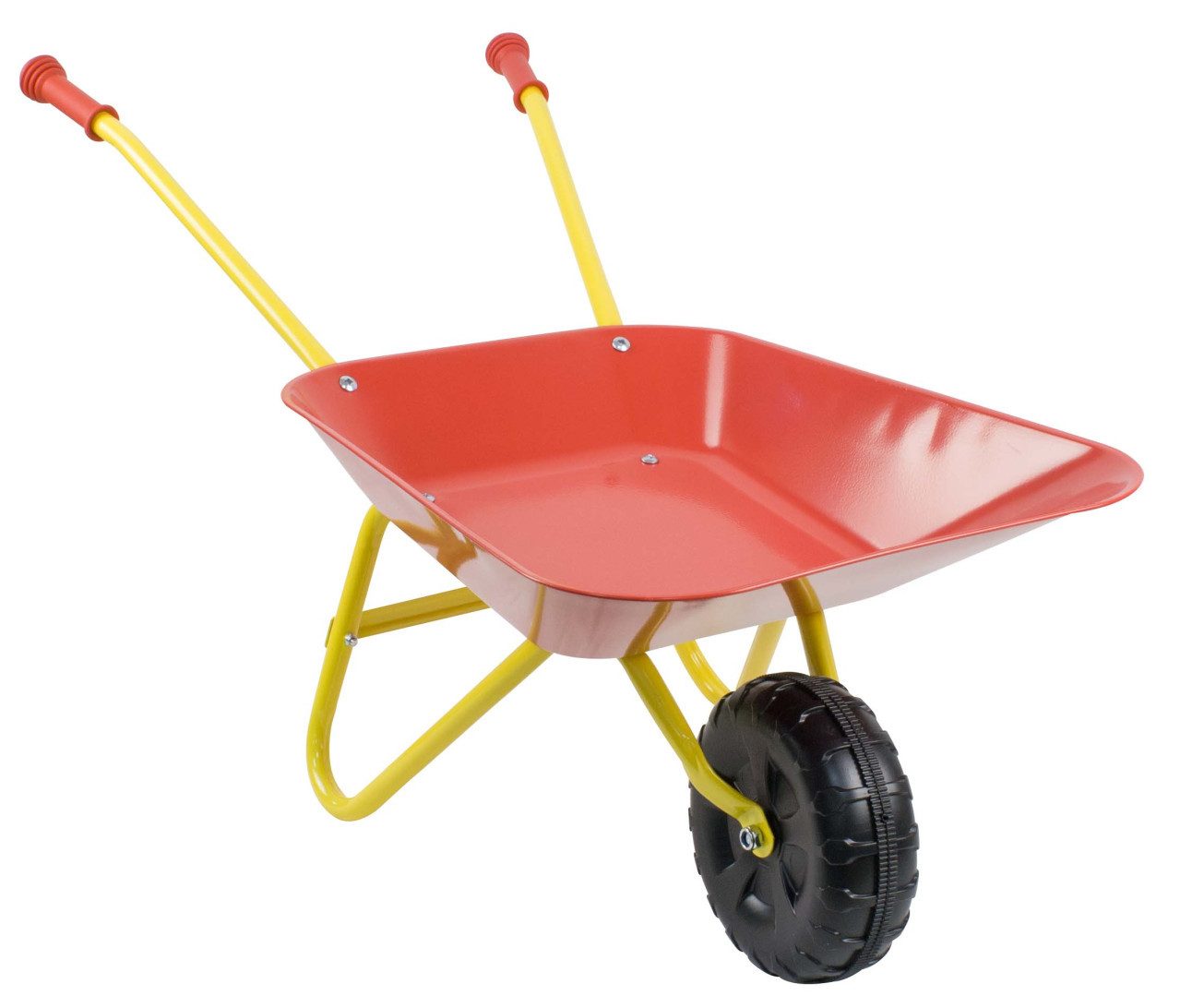 Schubkarre Kinderschubkarre rot gelb 76 x 38 x 38 cm