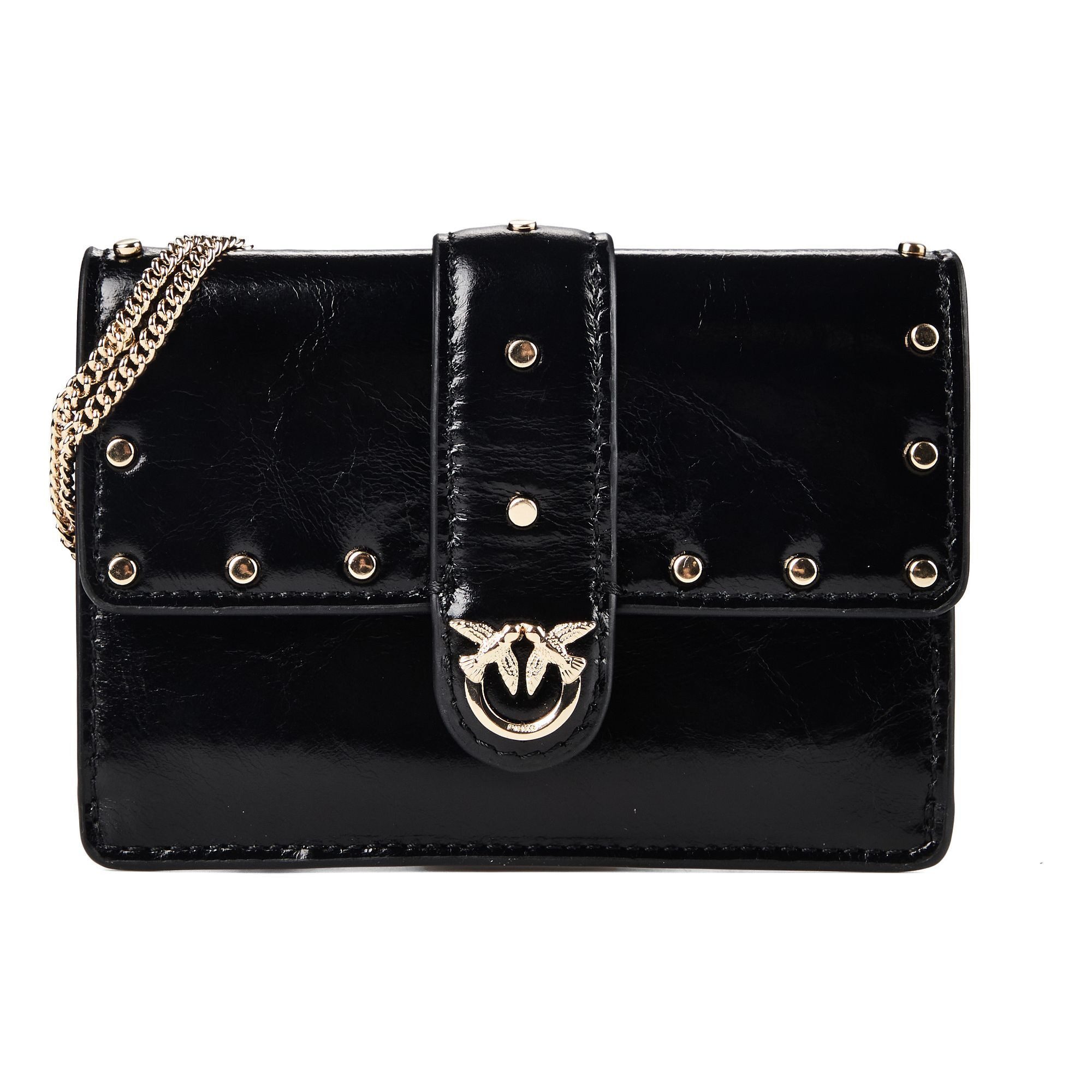 PINKO Schultertasche Love Pocket Studs, Leder