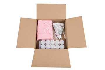 Babyhafen Hängedekoration Deko-Set für Hausbetten, Baldachin, Wimpel, Lichterkette Floral (Set, 3 St), passend zum Hausbett