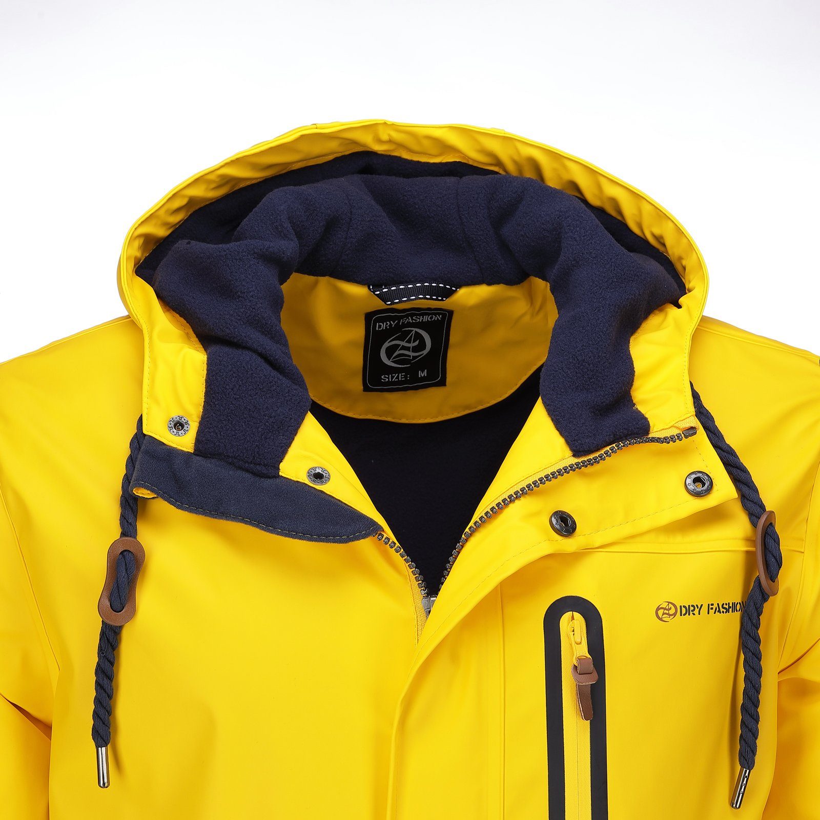 Dry Fashion Regenjacke Bergen Herren Jacke Regenmantel Bergen mit Innenfutter - wind- & wasserdicht