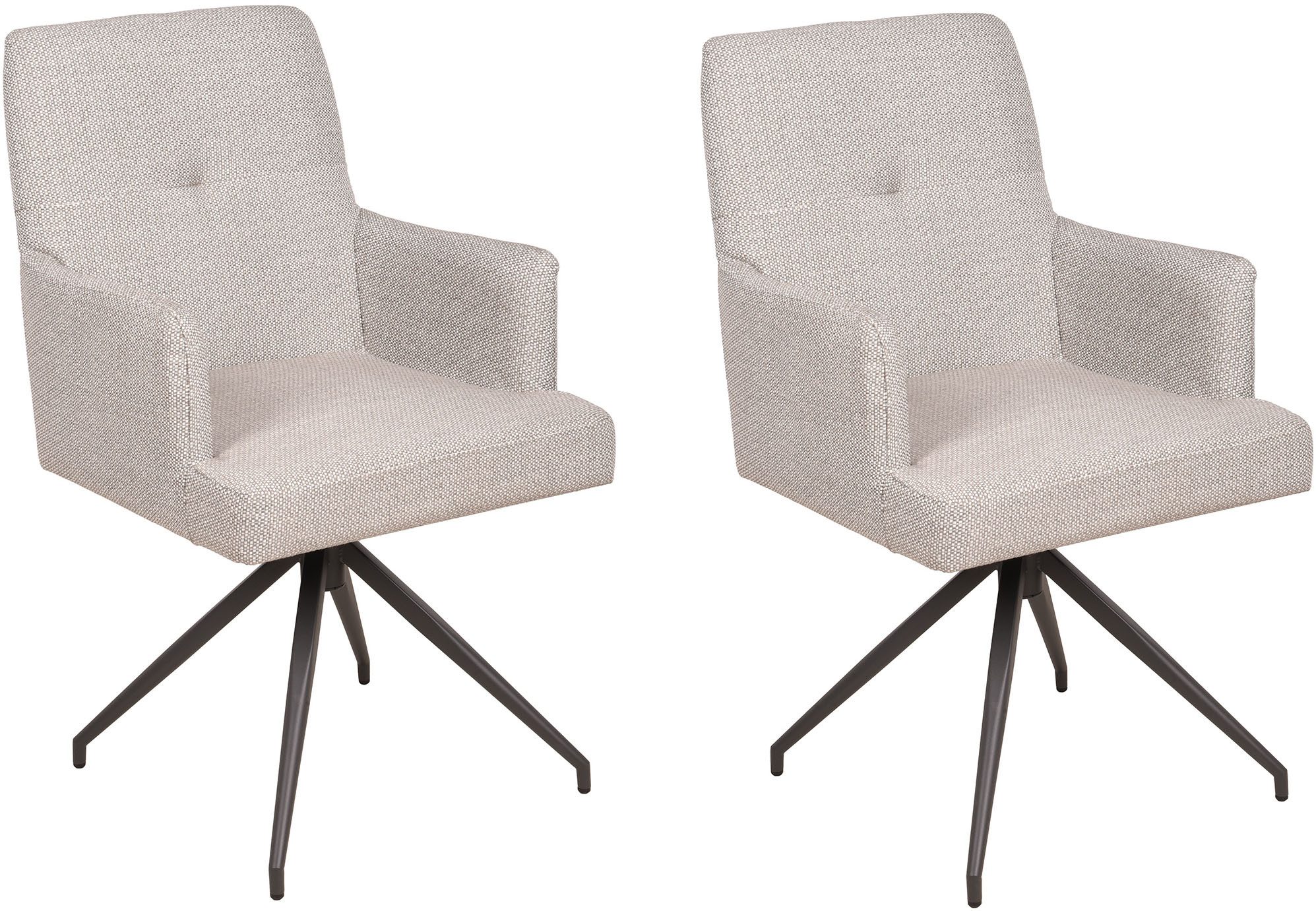 Garden Pleasure Drehstuhl ZEVIO (Set, 2 St), 180 ° grad drehbar