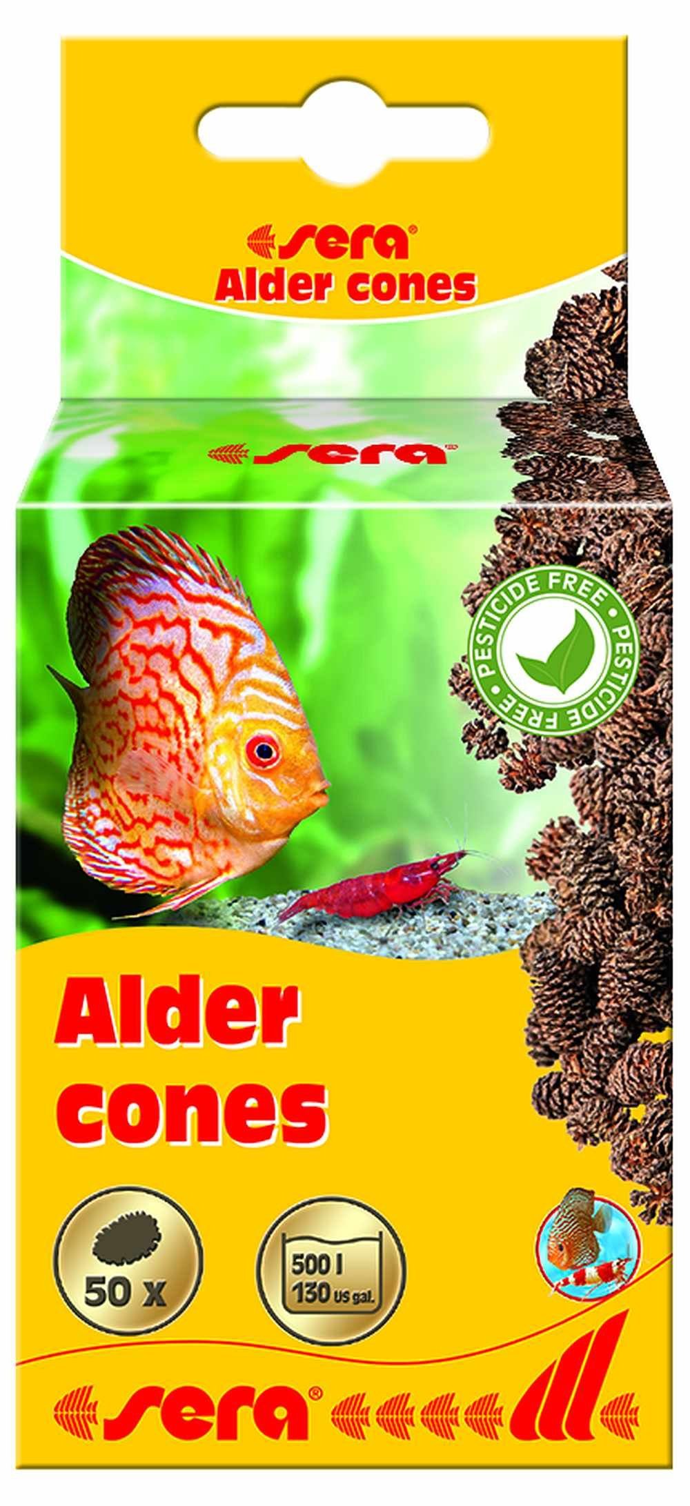 Sera Aquariendeko Schwarzerlenzapfen sera Alder cones 50 Stück