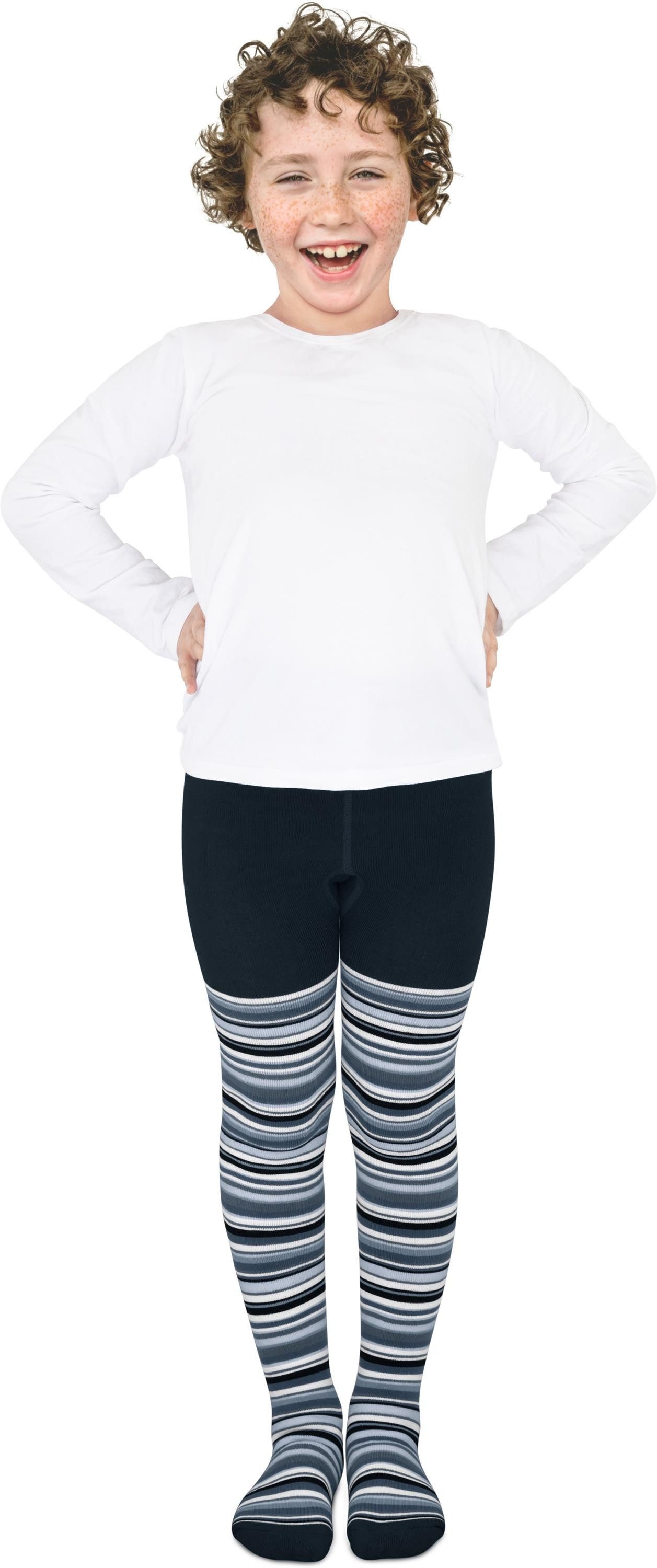 normani Strumpfhose Kinder-Ringel-Thermostrumpfhose (1 St) mit Frotteefütterung