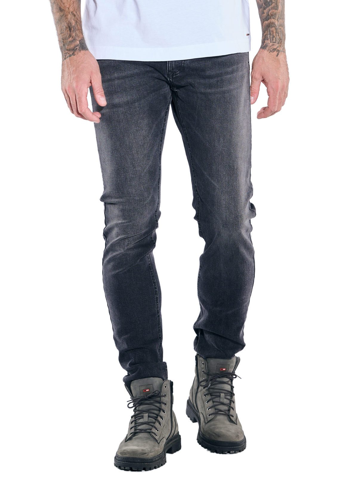 emilio adani Stretch-Jeans Herren Jeans, Dunkelgrau