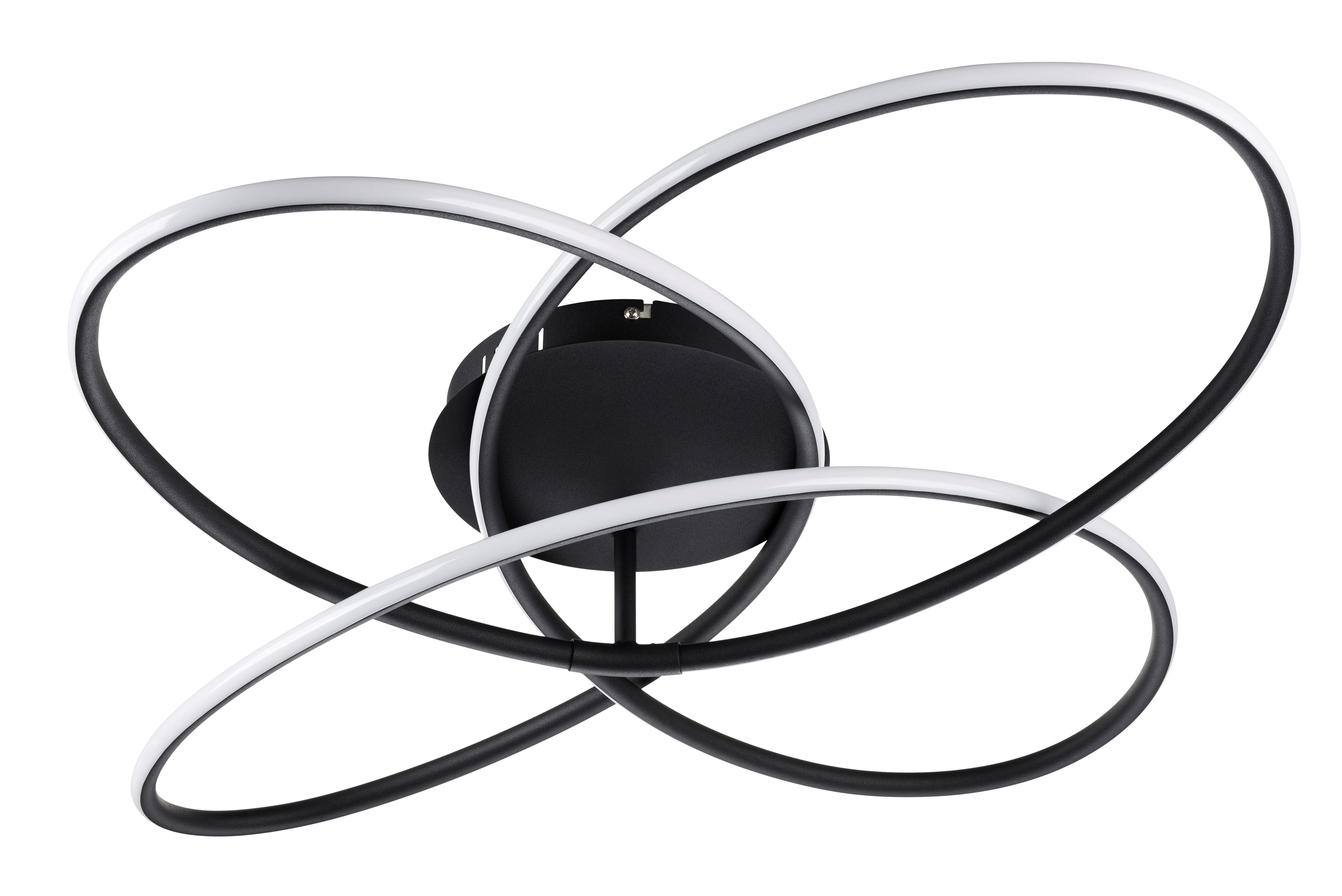 GLOBO LIGHTING LED Deckenleuchte PANDA, Dimmfunktion, Memoryfunktion, Nachtlichtfunktion, Timerfunktion, mehrere Helligkeitsstufen, LED fest integriert, Deckenlampe/Wohnzimmer/Schlafzimmer/modern