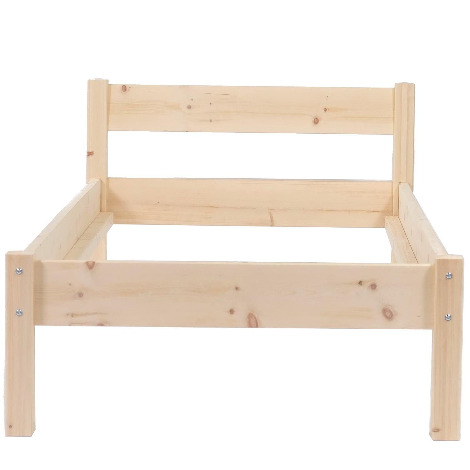 TUGA-Holztech Massivholzbett Holzbett Zirbenholzbett 70 x günstig online kaufen