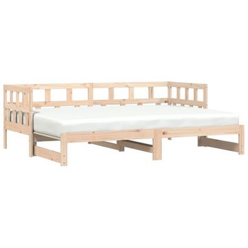 furnicato Bett Tagesbett Ausziehbar 90x190 cm Massivholz Kiefer