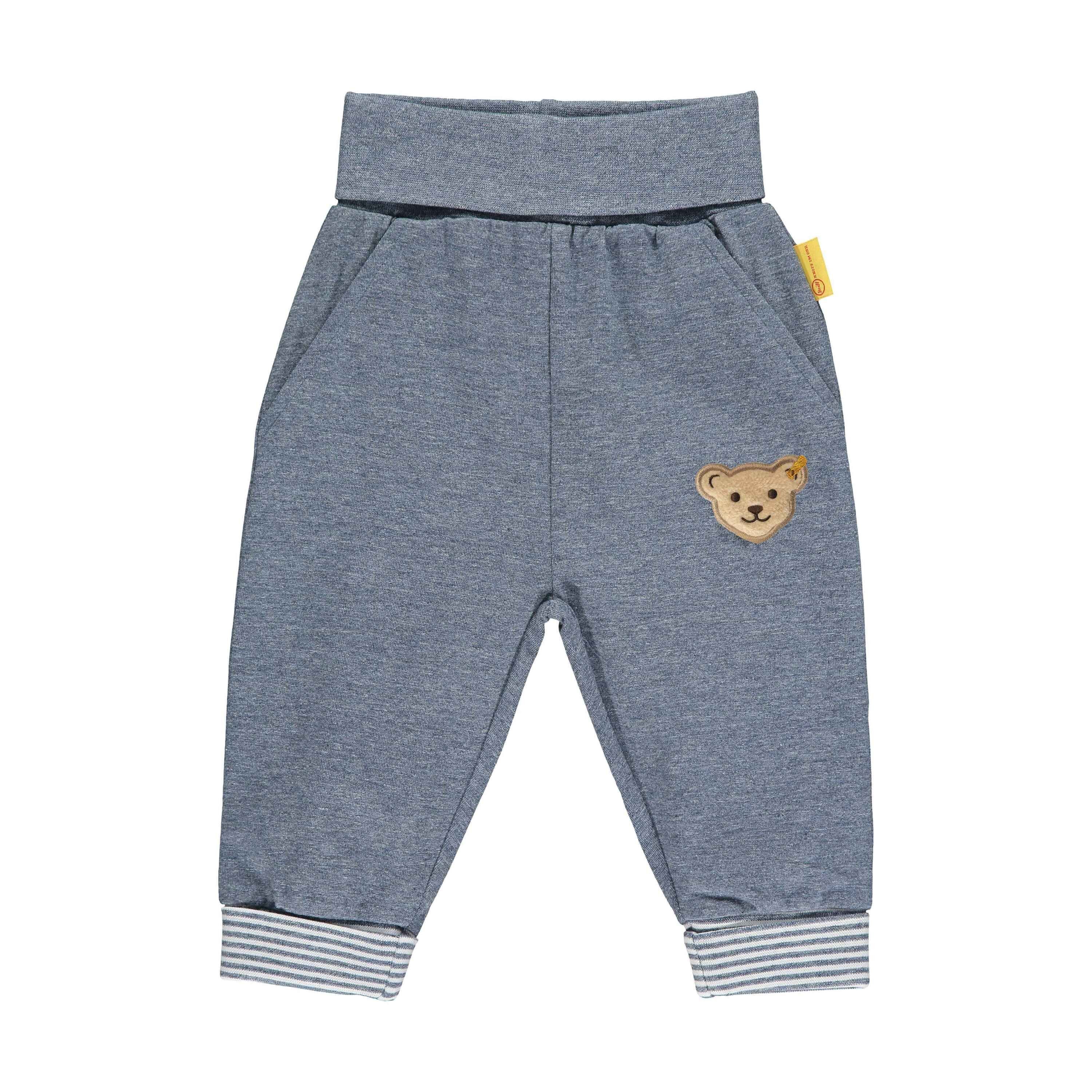 Steiff Jogginghose Jogginghose mit aufgesticktem Teddybärmotiv