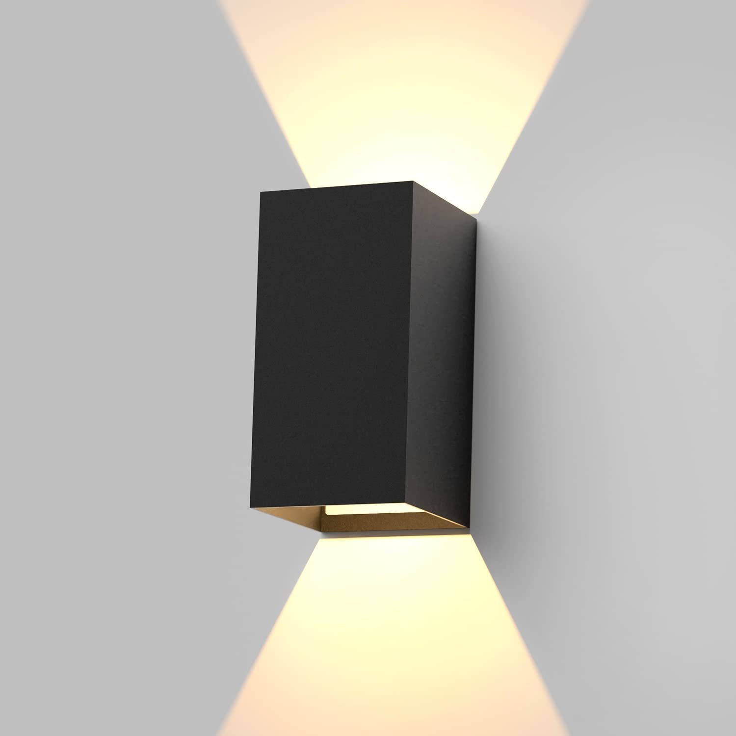 Nettlife Wandleuchte Innen & Aussen Wandlampe Schwarz, LED fest integriert, günstig online kaufen