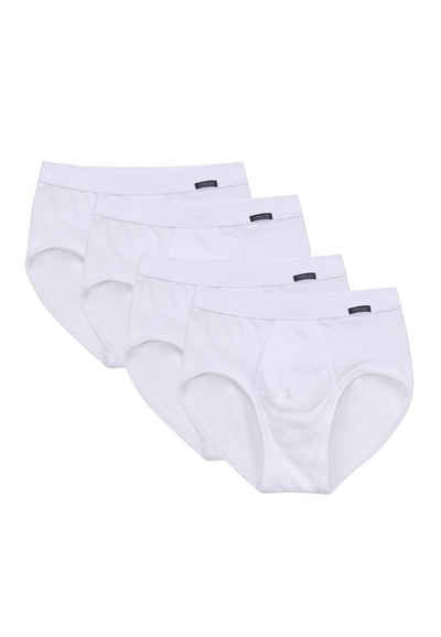 Ammann Slip 4er Pack Organic Cotton Feinripp (Spar-Set, 4-St) Slip / Unterhose - Baumwolle - Mit Eingriff - Feinripp Qualität