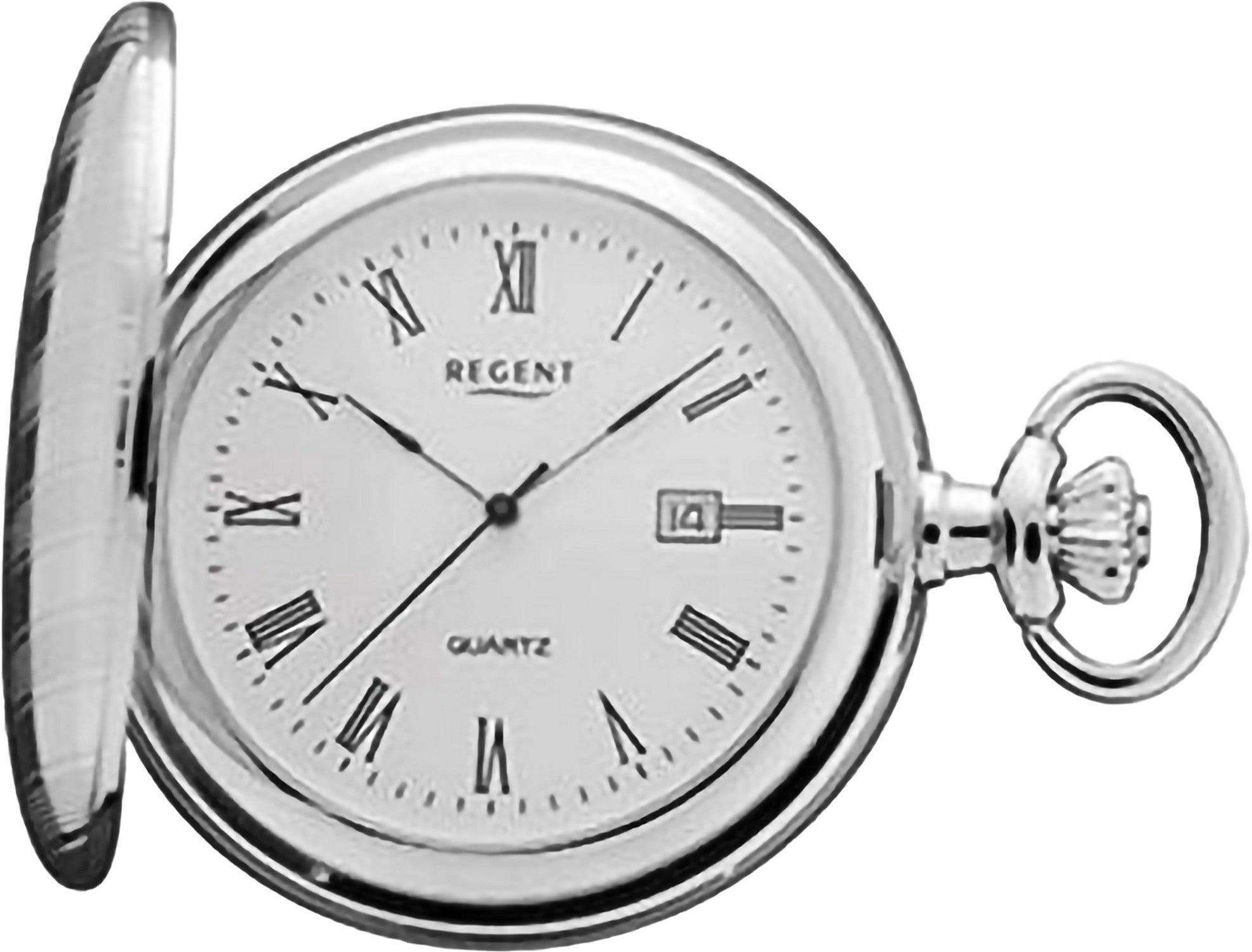 Regent Taschenuhr P737-19527740, (Set, 2-tlg., mit dazu passender Kette),  Uhrzeit