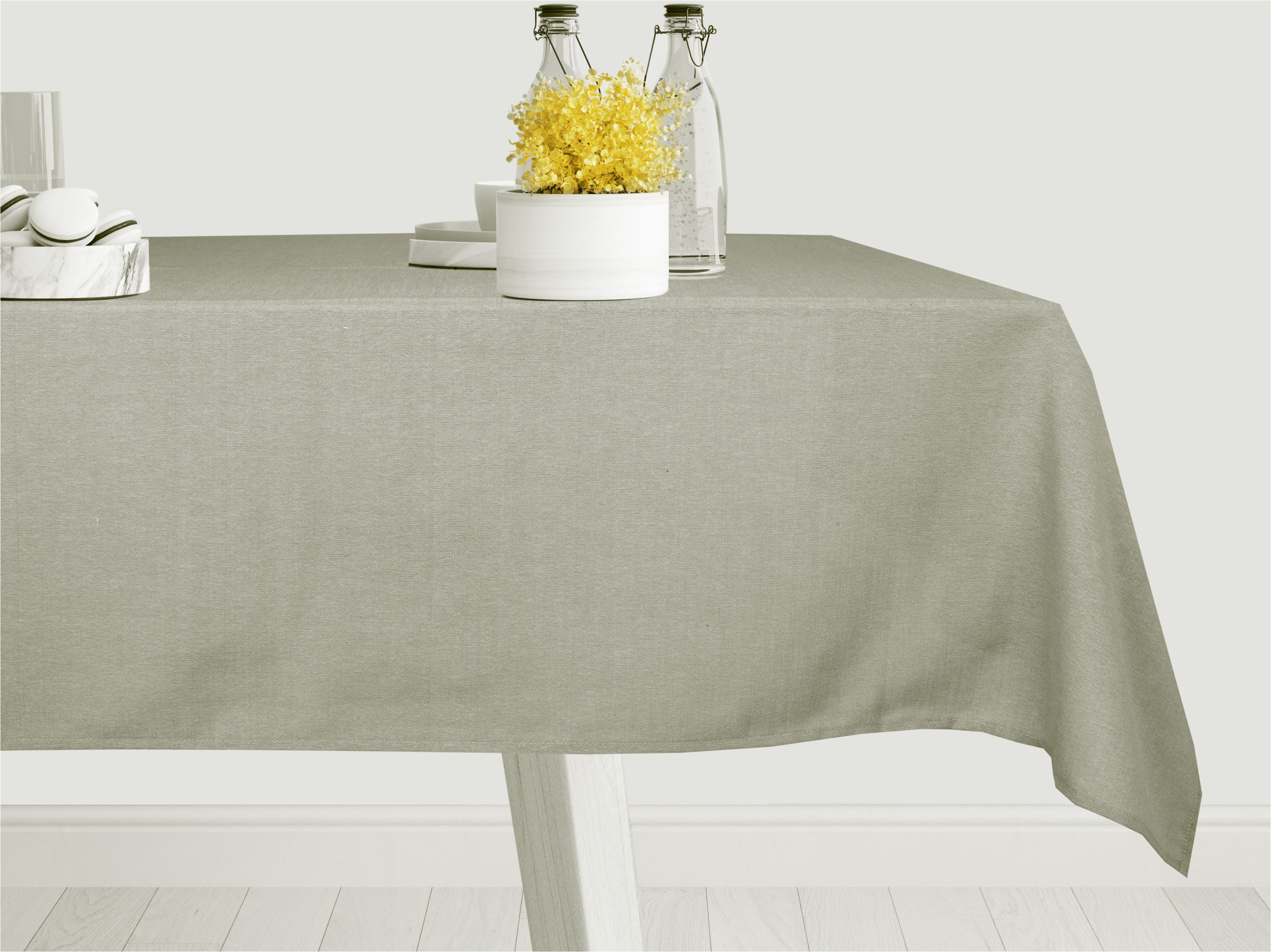 my home Tischdecke Aolva (1-tlg), verschiedene Größen, moderner Uni, Esszimmer, Küche