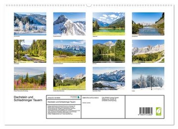 CALVENDO Wandkalender Dachstein und Schladminger Tauern (Premium, hochwertiger DIN A2 Wandkalender 2023, Kunstdruck in Hochglanz)