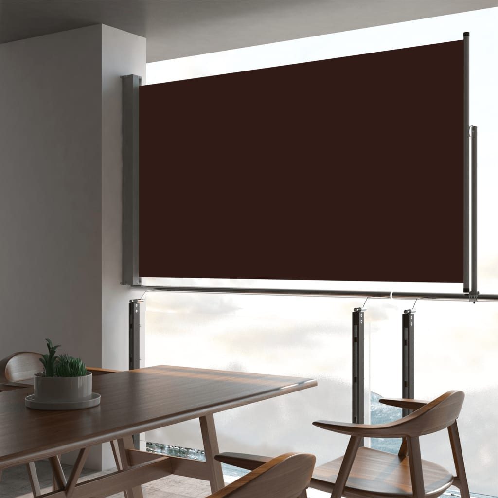 vidaXL Seitenmarkise 140 x 300 cm Sichtschutz Windschutz Sonnenschutz Seitenmarkise Auszieh