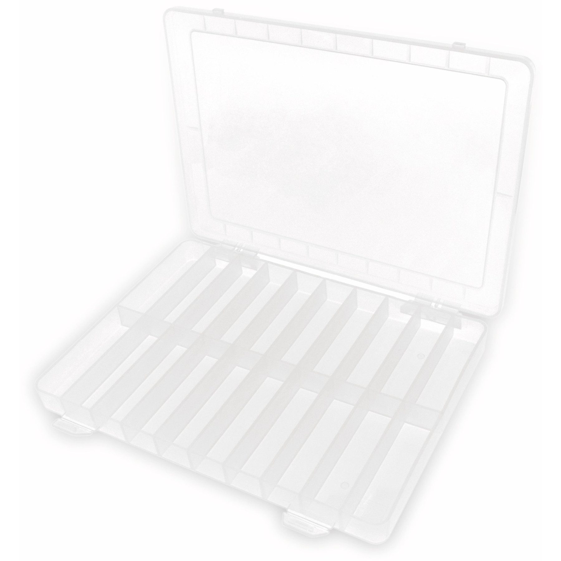 Sortimentskasten Sortimentsbox, 252x188x24, 20 Fächer, PP, transparent