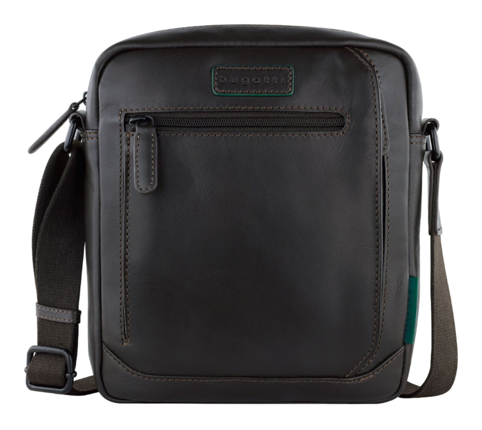 bugatti Schultertasche Shoulderbag, aus echtem Rindsleder