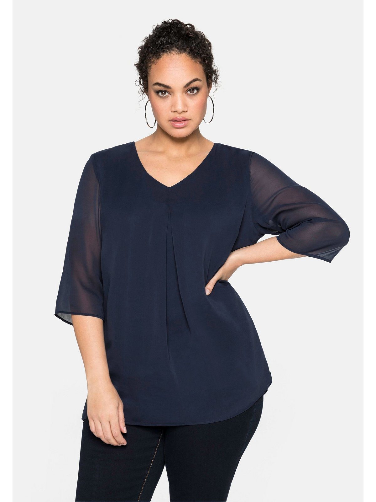 Sheego Tunika Große Größen im Lagenlook, günstig online kaufen