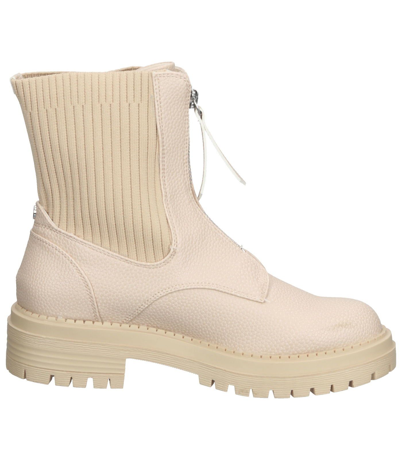 Lederimitat/Textil Schnürstiefelette Strada Beige Stiefelette La