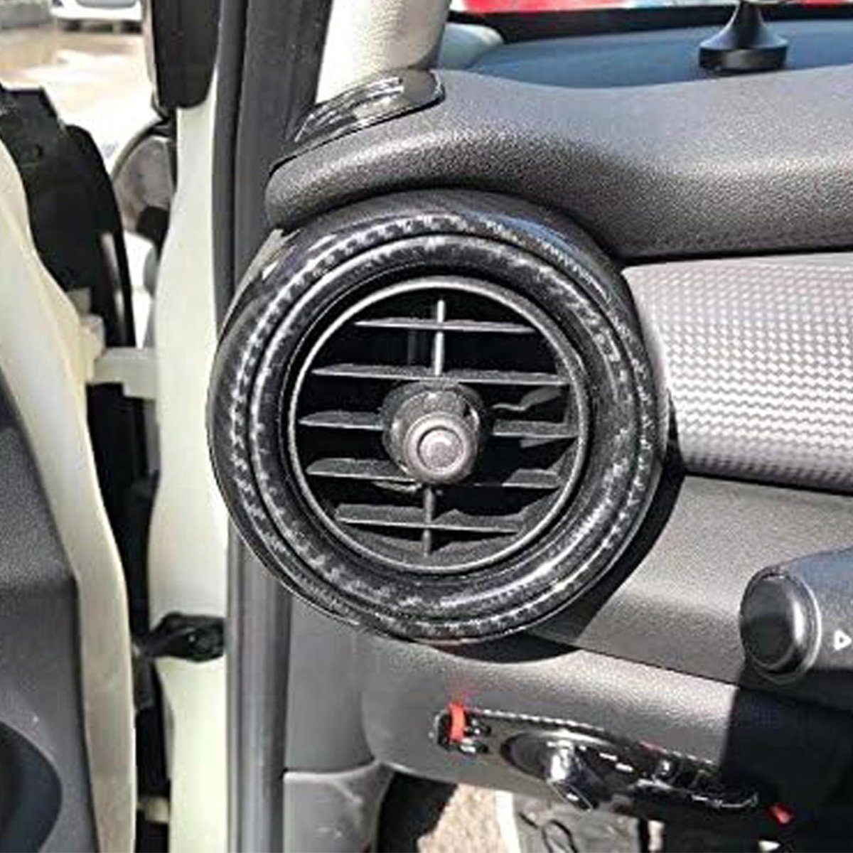 götäzer Zierleisten-Aufkleber Lüftungsverkleidung der  Armaturenbrett-Klimaanlage, (1tlg), Linke und rechte Vorderseite, passend  für BMW Mini, neuen
