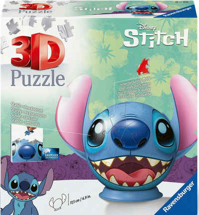 Ravensburger 3D-Puzzle Disney Stitch mit Ohren, 72 Пазлиteile, Made in Europe