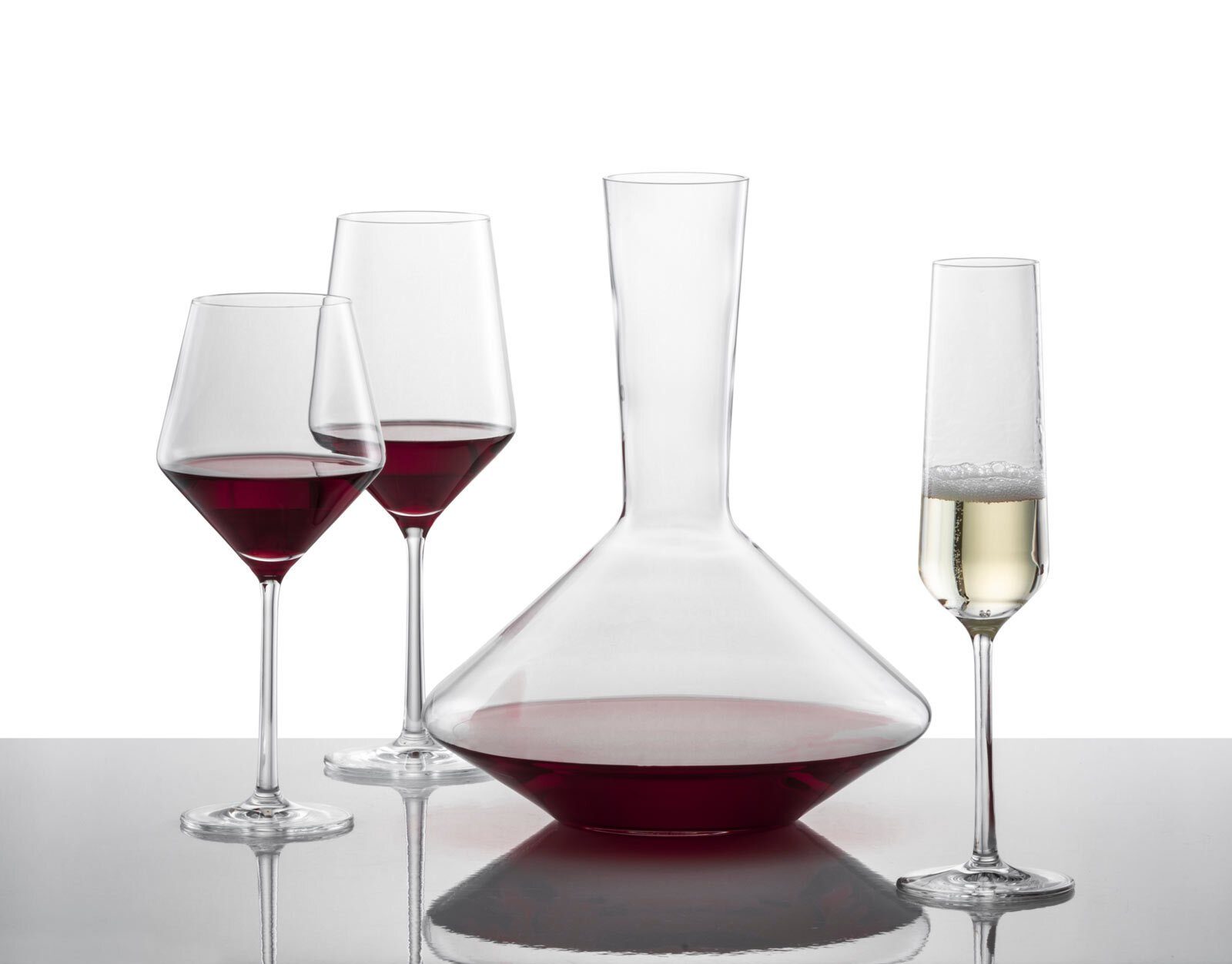 Zwiesel Glas Gläser-Set Pure Wein- und Champagnergläser 8er Set, 8-tlg., Glas