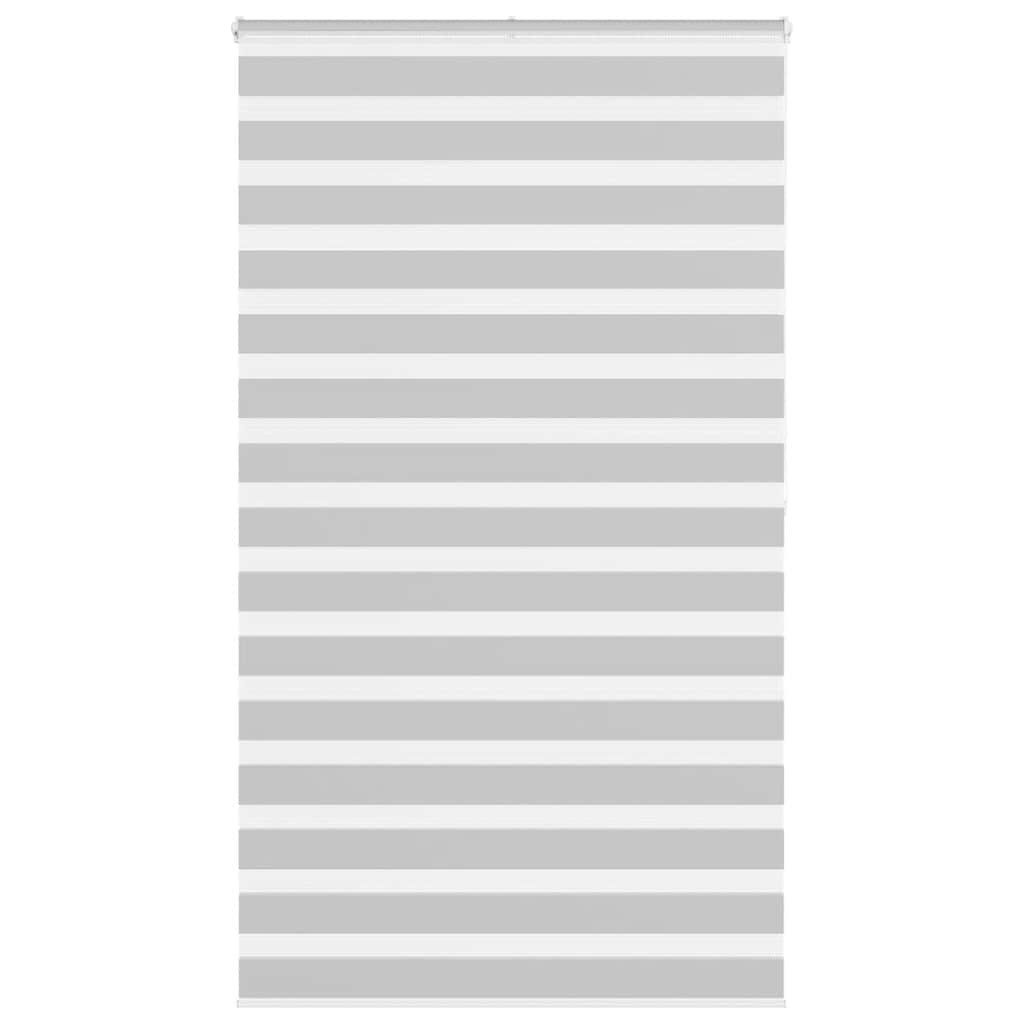 Rollo Doppelrollo Hellgrau 125x200 cm Stoffbreite 120,9 cm Polyester, vidaXL