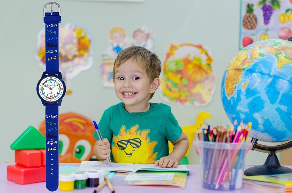 Mathe Silikonarmband, Kinder Time Quarzuhr Gratis Versand Lenruhr Pacific Armbanduhr
