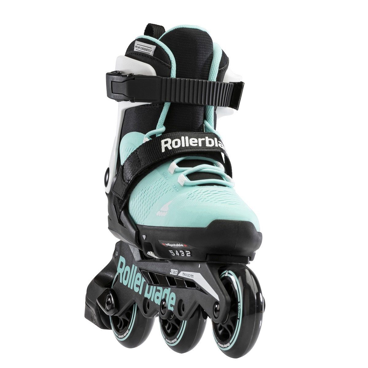 ROLLERBLADE Inlineskates Microblade 3WD (Rollen: 80mm/82A, Kugellager: SG3) aquablau/weiss