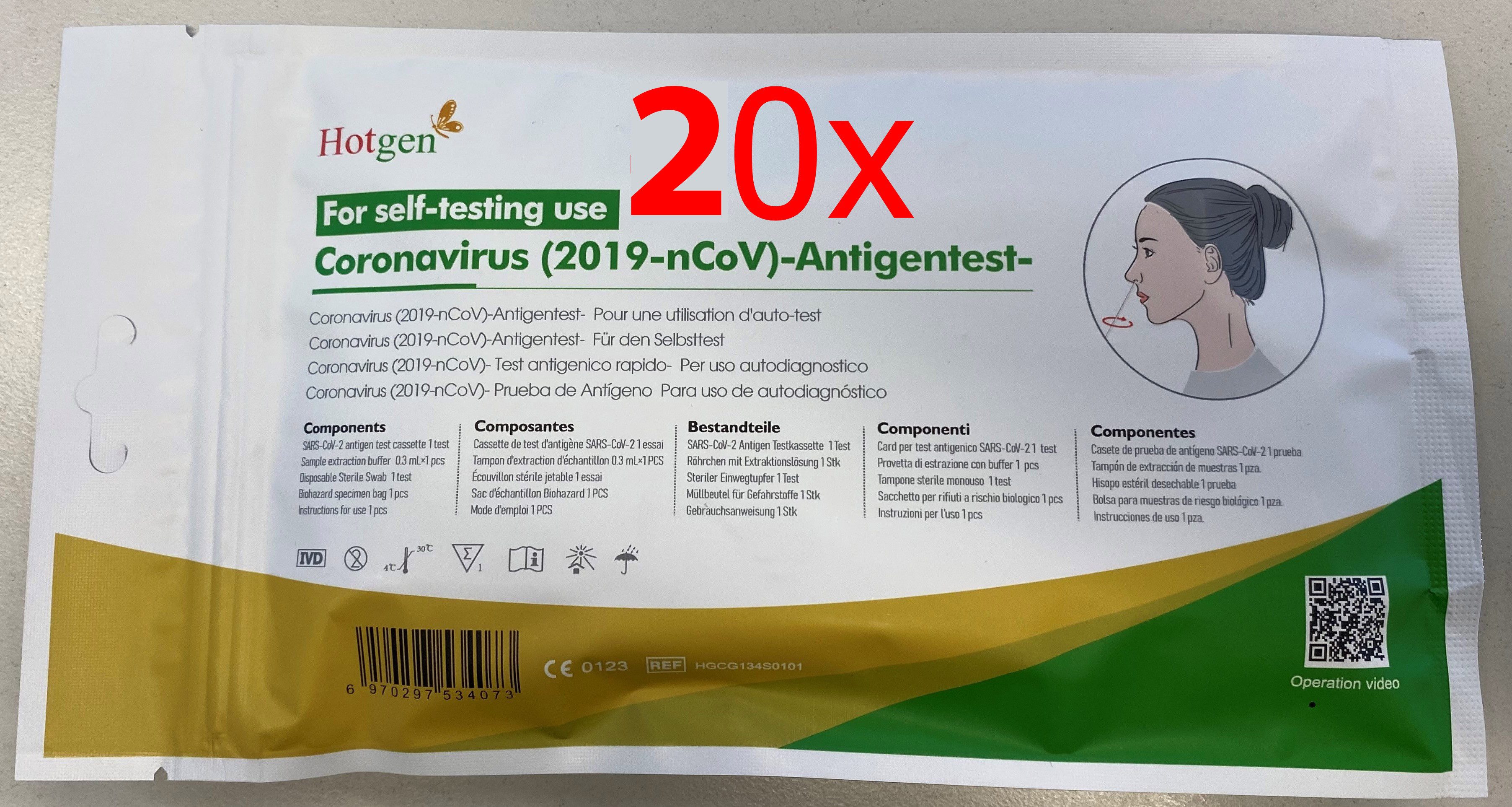 Hotgen PSA-Schnelltest CE-Zertifiziert im Softbag - Schnelltest (1er) mit CE 01
