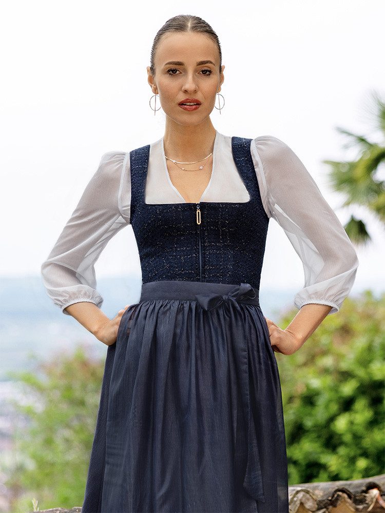 MarJo Dirndl Dirndl Gaimersheim 70cm Länge nachtblau günstig online kaufen