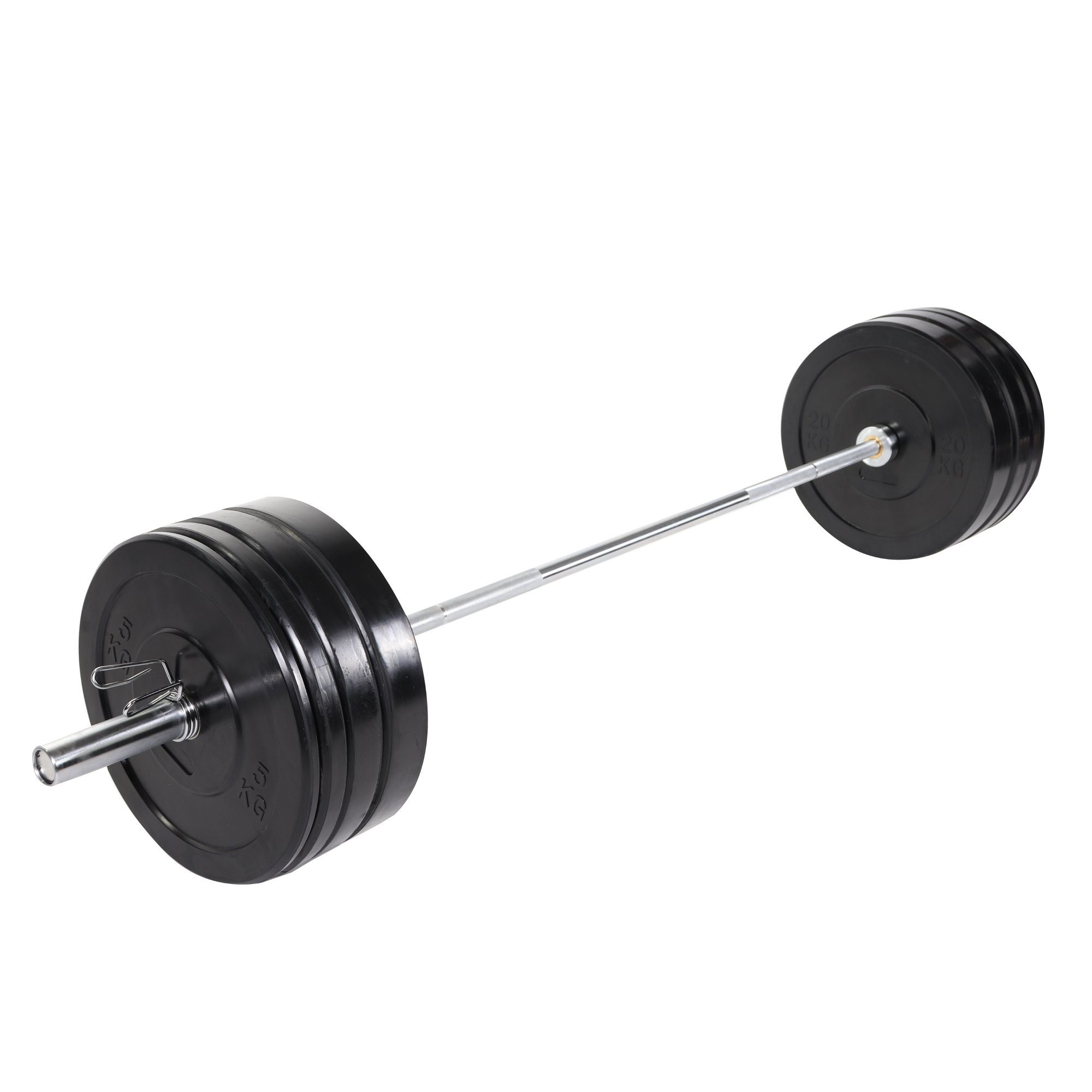Hantel-Set Olympia Langhantelset Bumper Plates 140 kg