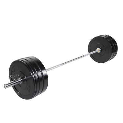 GORILLA SPORTS Hantel-Set Langhantelset Olympia - 140 kg Hantelscheiben, Langhantelstange 220cm