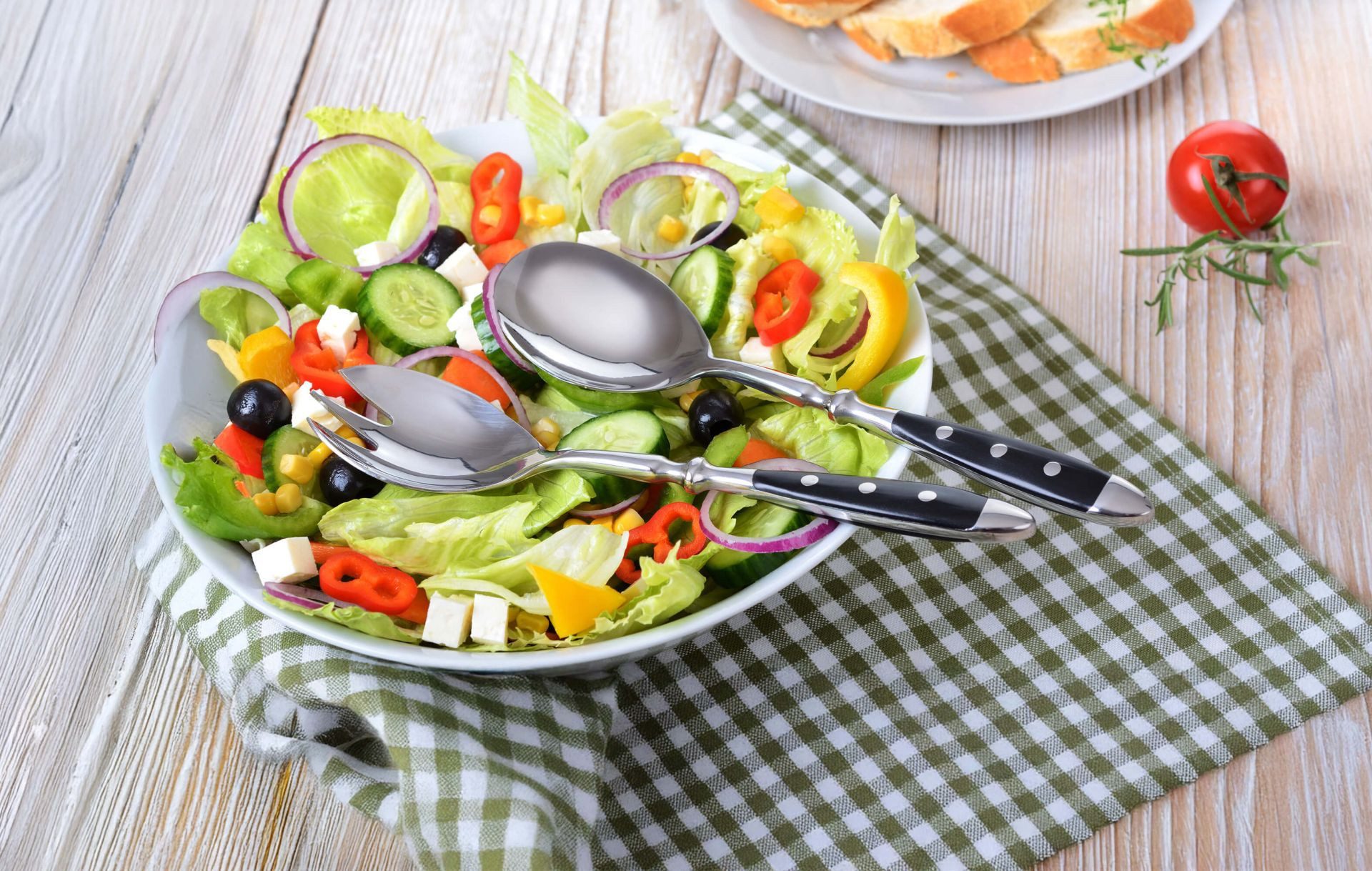 GRÄWE Salatbesteck, Salatbesteck 2-tlg., geschmiedet, Serie NÜRNBERG
