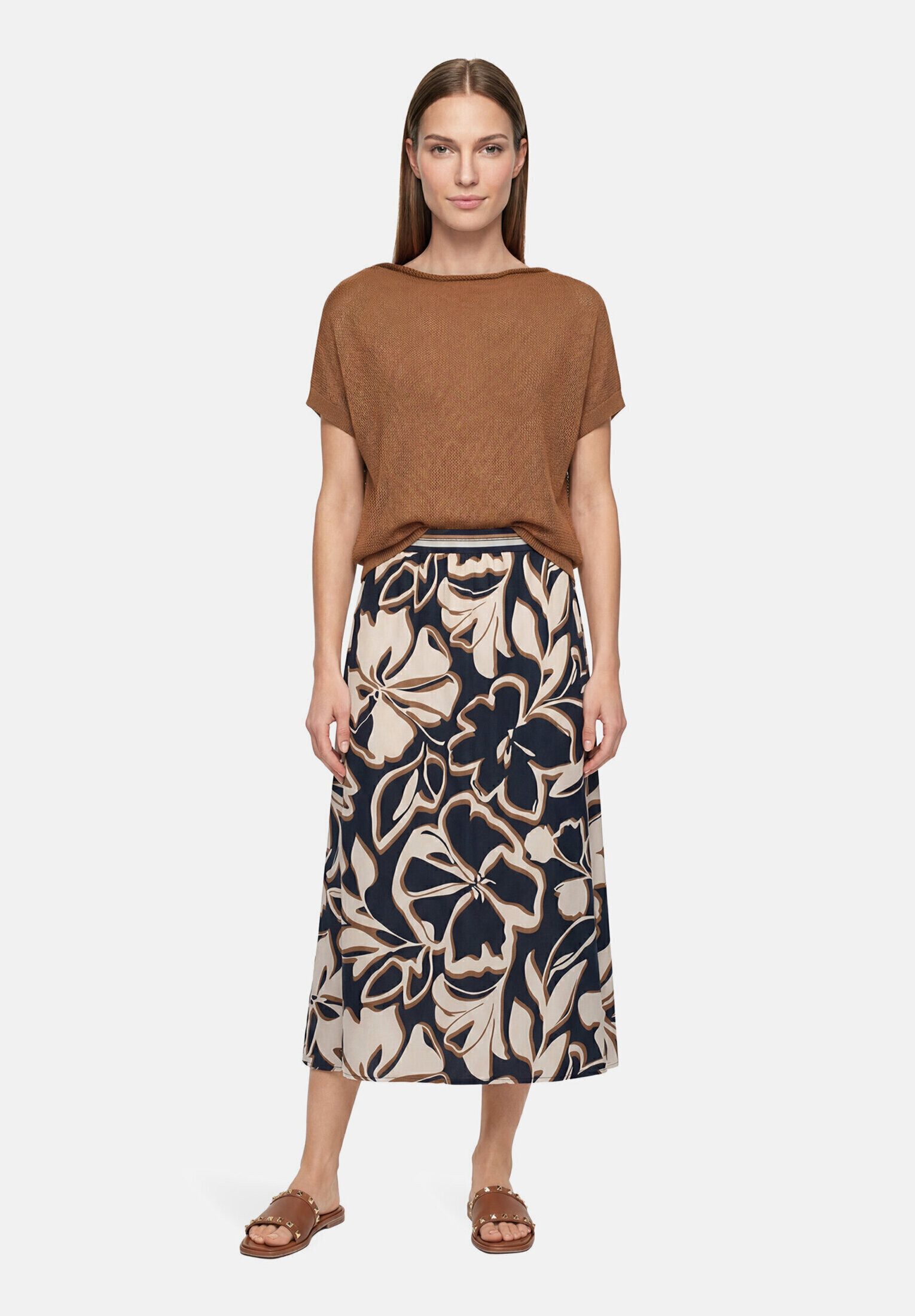 Betty Barclay Stricktop Damen mit Wasserfallausschnitt