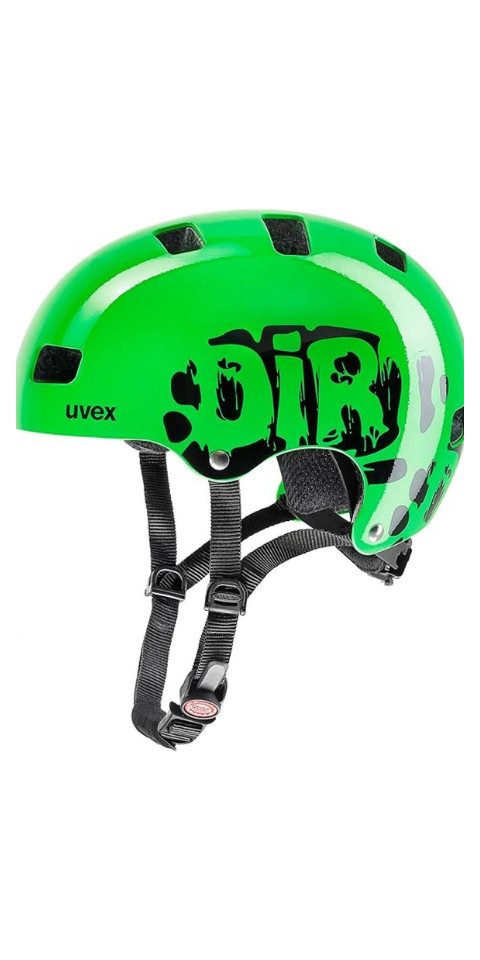 Kinderfahrradhelm Uvex Kid 3 Fahrradhelm 51-55 cm - Dirtbike Green - robuster (1-tlg)