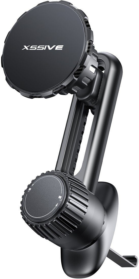 cofi1453 Handy-Halterung Magnetisch KFZ Handyhalter 360 Grad freie Drehung als Haken oder Stand