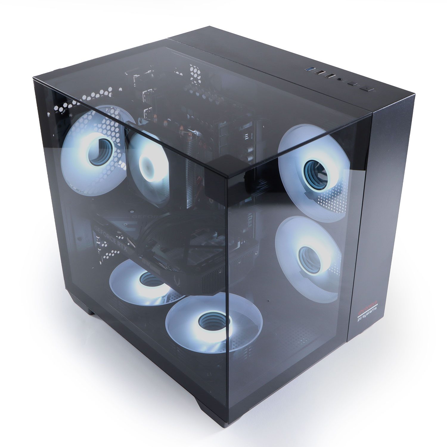 Chronicle GAMING PC TRIORAMA RTX 3050 16GB 240GB Luftkühlung Schwarz PC (Intel Intel Xeon E5, NVIDIA RTX 3050 6 GB, 16 GB GB RAM, 240 GB SSD, Luftkühlung)