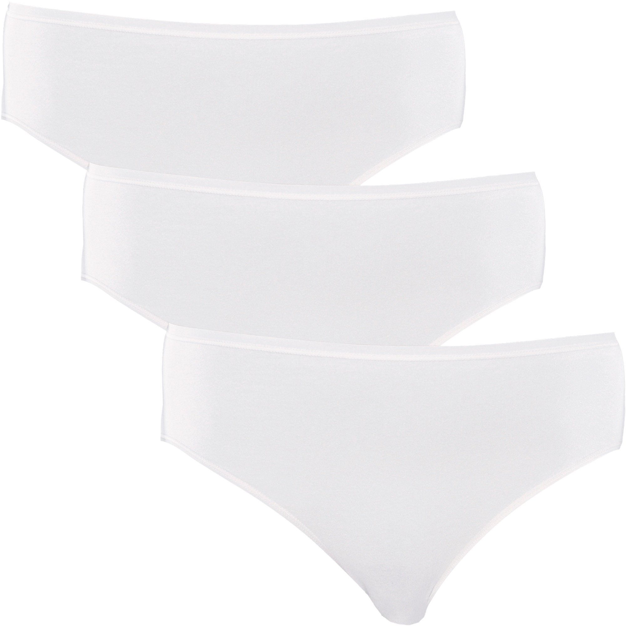 Schiesser Slip Damen-Slip "Cotton Essentials" 3er-Pack Single-Jersey Uni