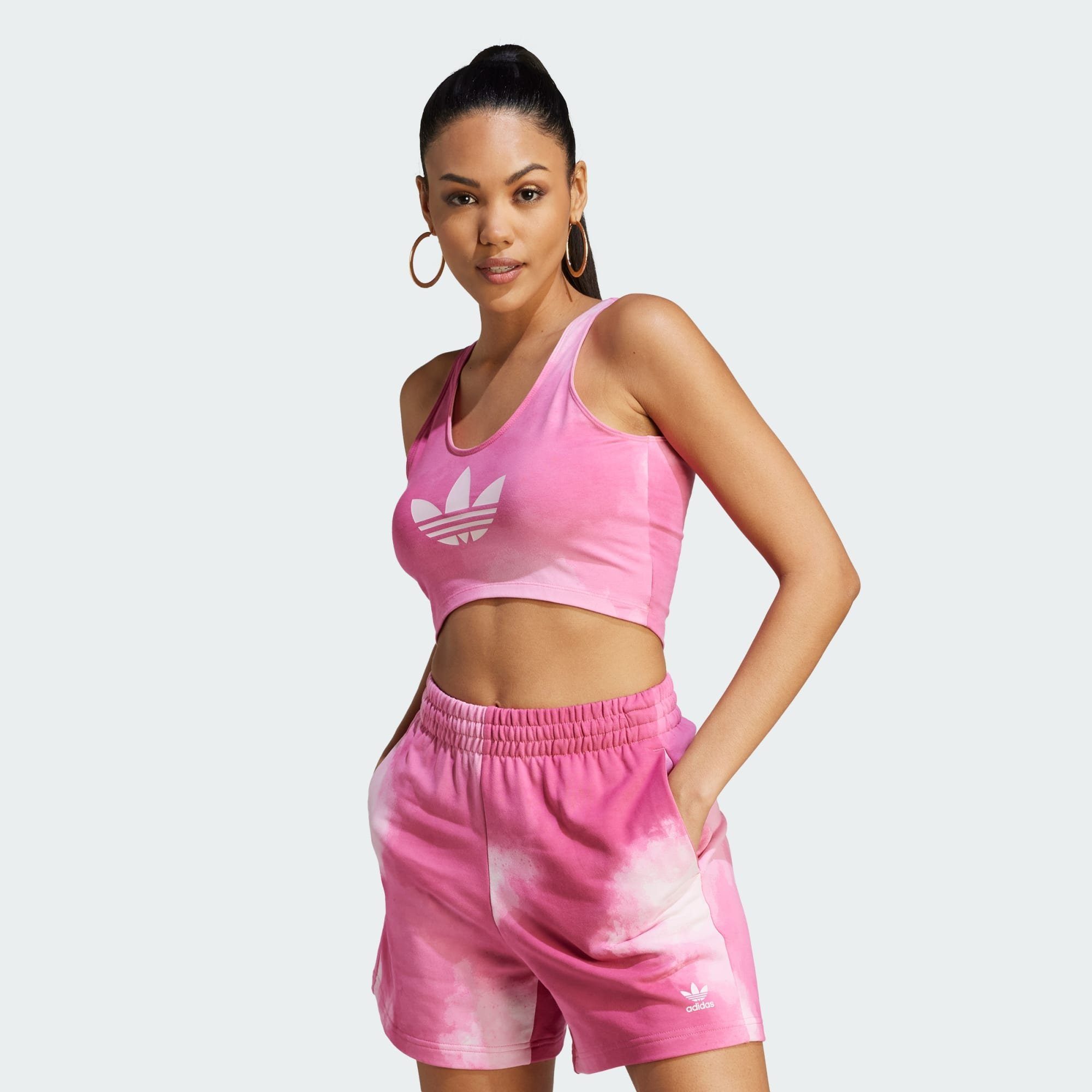 FADE BUSTIER Crop-Top Pink COLOR Clear Multicolor adidas Originals /