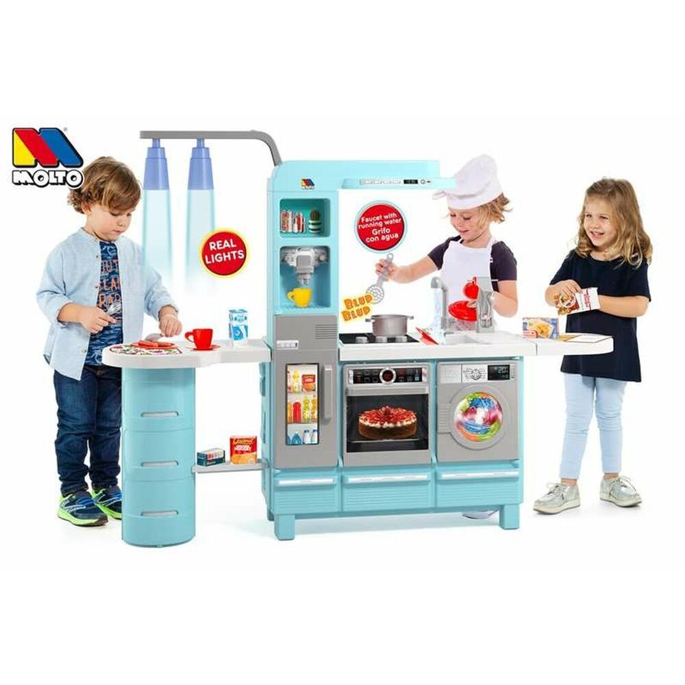 MOLTO Kinder-Küchenset Spielküche Moltó Gourmet Kitchen Wasserhahn 113 x 15  x 36 cm