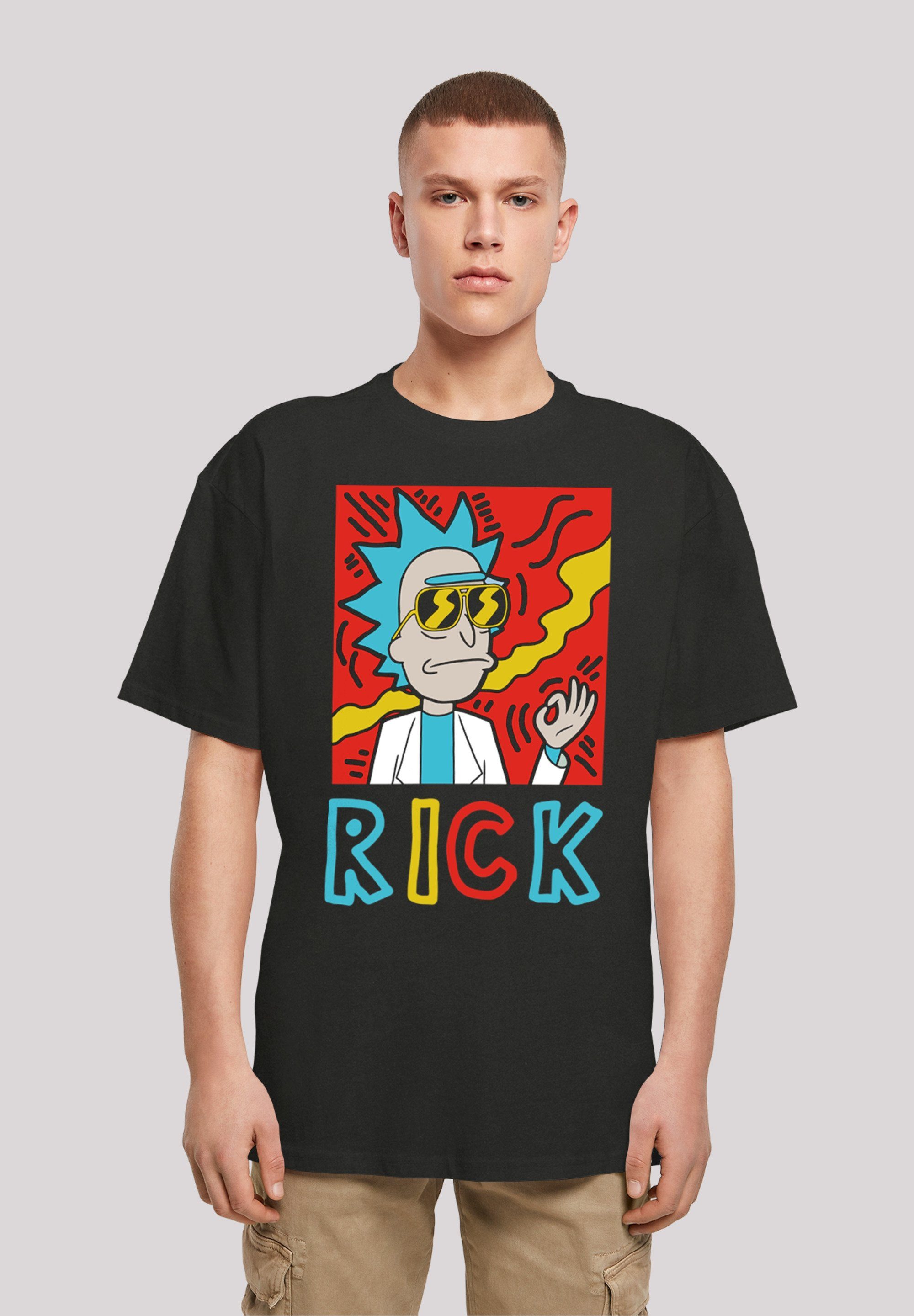 F4NT4STIC T-Shirt Rick und Morty Cool RICK Print schwarz