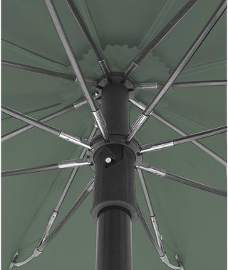 EuroSCHIRM® Taschenregenschirm teleScope handsfree, olivgrün, handfrei tragbar