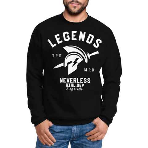 Neverless Sweatshirt Cooles Herren T-Shirt Legends Sparta Gladiator Gym Athletics Sport Fitness Neverless®