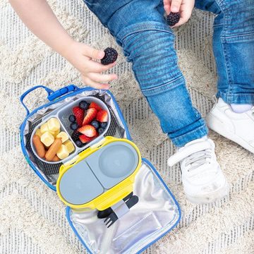 MontiiCo Kindergartentasche Mini Kühltasche mit Kühlakku für eine kleine Brotdose (Small Petals Blumen) - Kindergarten Lunchbox Isoliertasche für Jungs sowie Mädchen