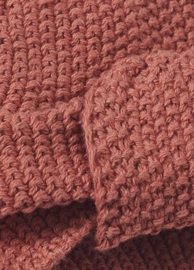 Nordic Coast Company Strickmütze Baby Turban Turbanmütze für Neugeborene 100% Baumwolle Kupfer Rot