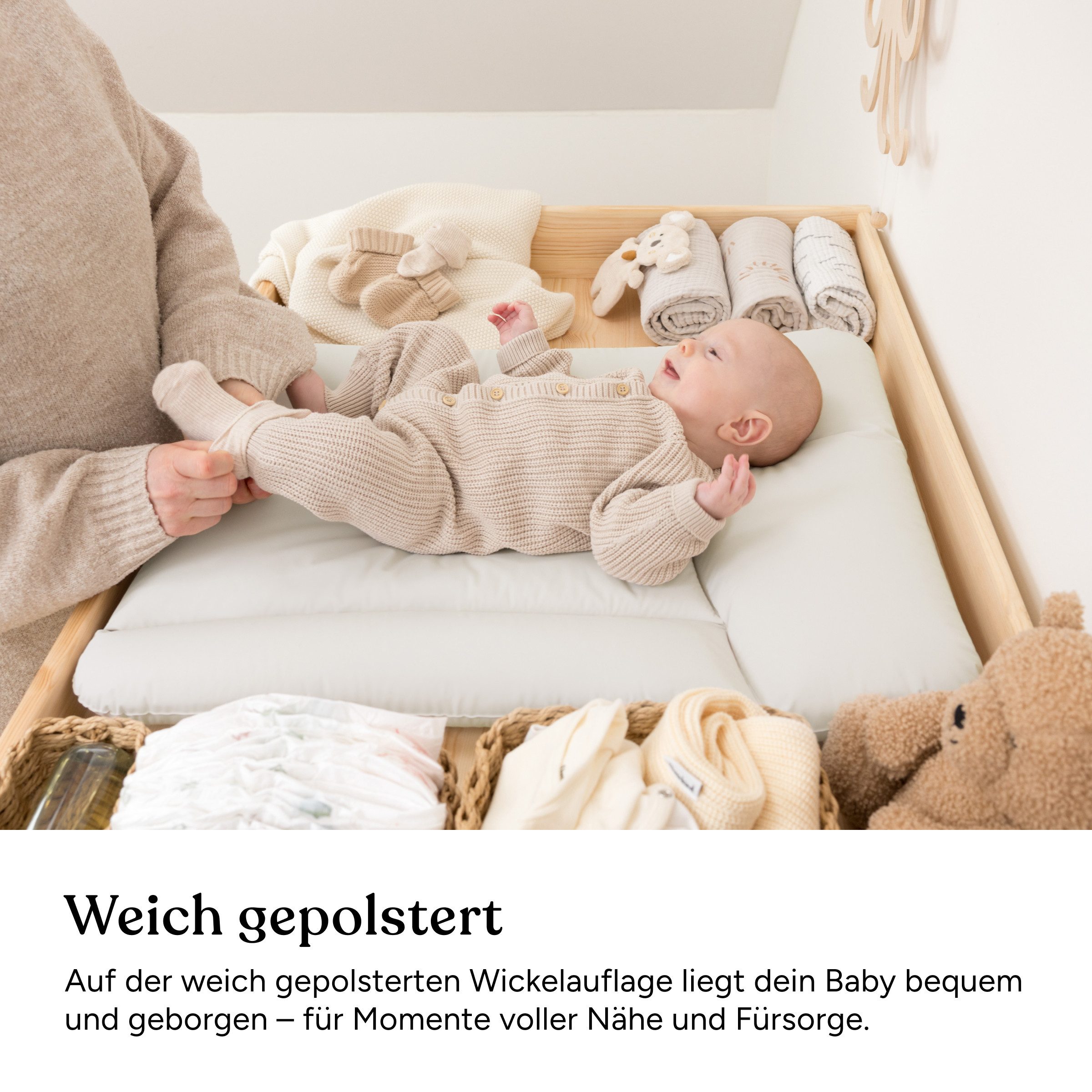 Ehrenkind Wickelauflage Wickelunterlage abwaschbar (Wickelauflage 50x70 cm), Hygienisch, Sicher und Vielseitig – Bild 4 von 5