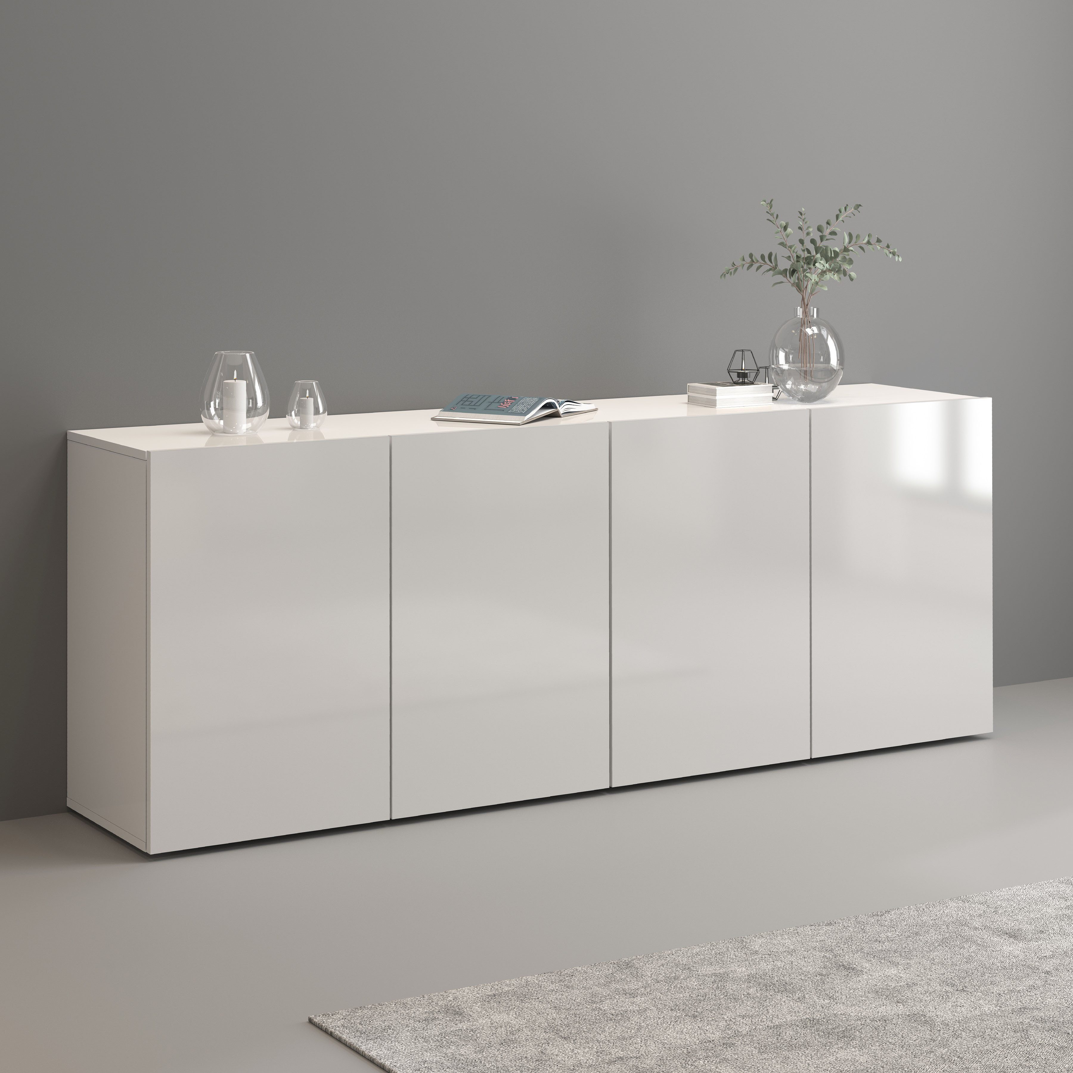 Sideboard Egypt, Kommode, Schrank, Kredenz, grifflos