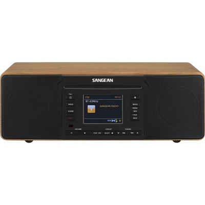 Sangean »DDR-66 BT Walnut Internet-Radio/DAB+/FM/CD/USB/SD/Bluetooth« Digitalradio (DAB) (DAB)