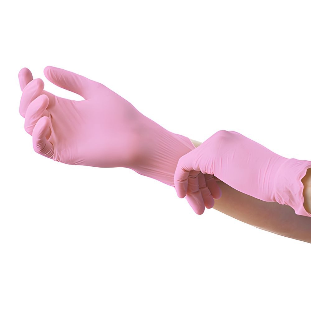 Medi-Inn Einweghandschuhe 1000x Classic Handschuhe Nitril puderfrei pink Pink Plus Größe M