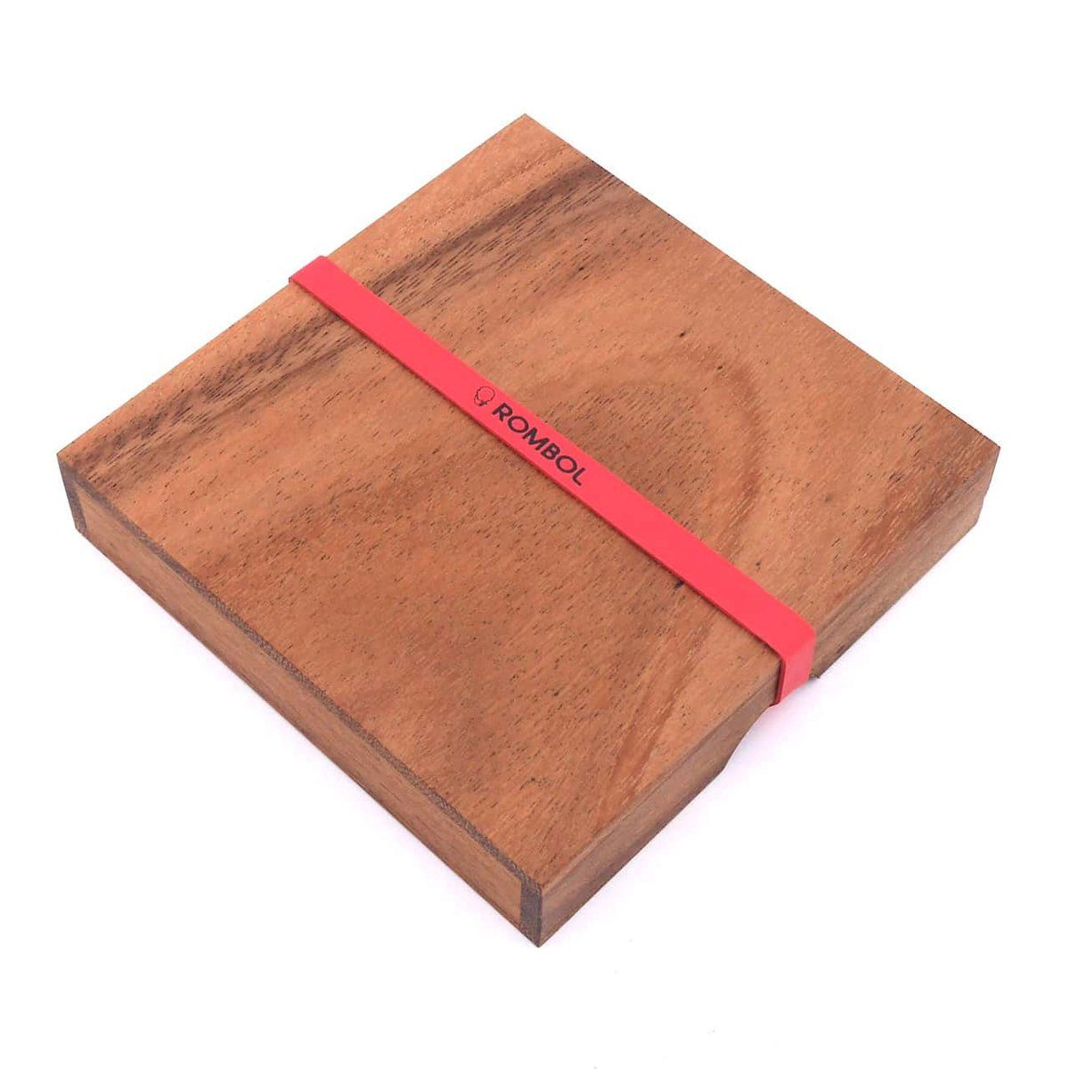 ROMBOL Denkspiele Spiel Solitaire - unterhaltsamer Klassiker aus edlem Holz, Steckspiel, Holzspiel